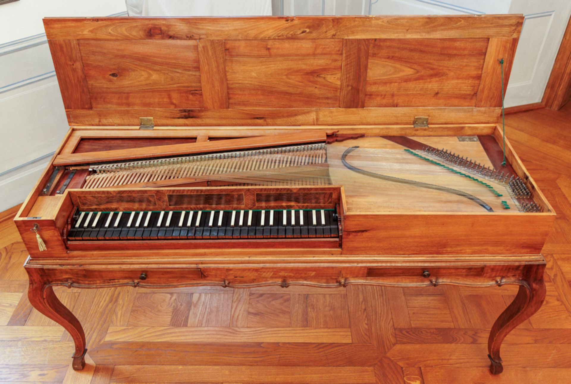 GERMAN SQUAREPIANO BY JOHANN MATTHIAS SCHIFFMANN, DUSEMOND (BRAUNEBERG), CIRCA 1780-1790 - Image 3 of 8