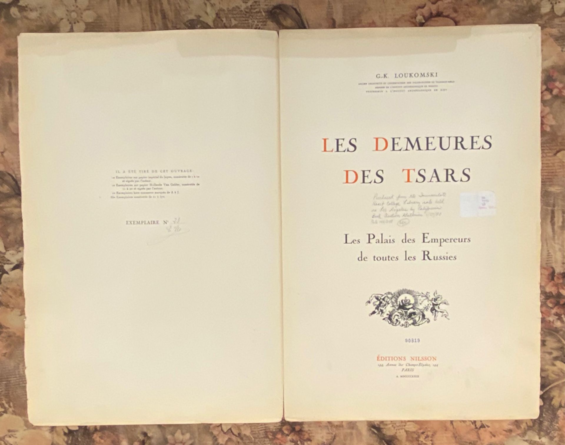 LOUKOMSKI, G.K., LES DEMEURES DES TSARS, PARIS 1929 - Image 6 of 17