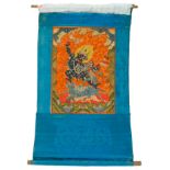 THANGKA MIT BUDDHISTISCHER GOTTHEIT