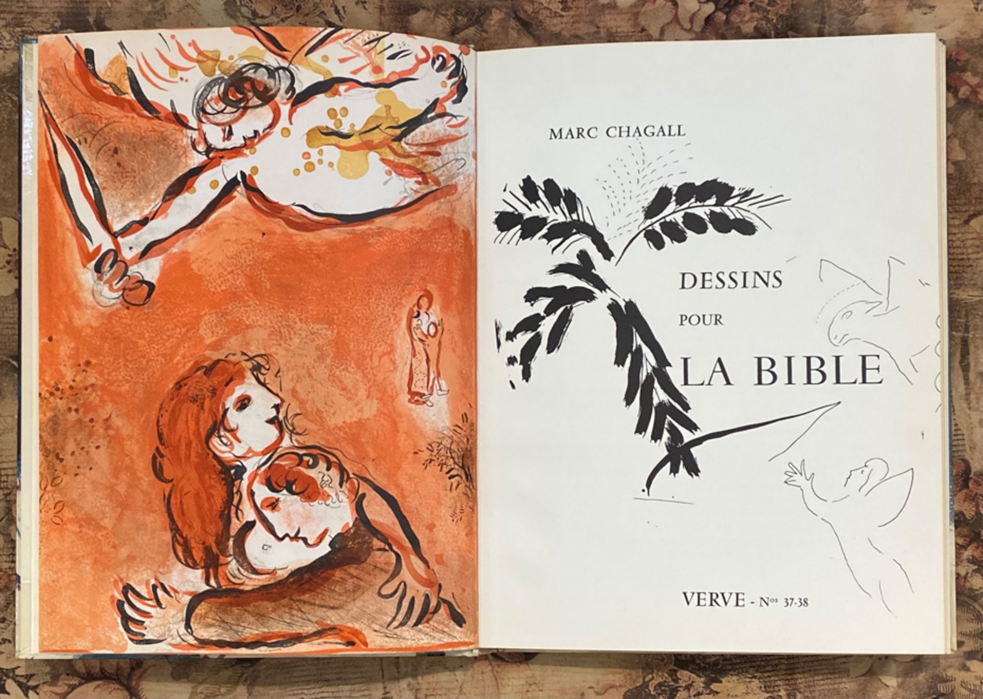 MARC CHAGALL: DESSINS POUR LA BIBLE. VERVE, NR. 37/38, PARIS, TÉRIADE ÉDITEUR, 1960 - Image 3 of 8