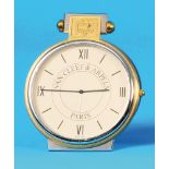 Van Cleef & Arpels, Paris, small Bicolor-
Table clock with stand