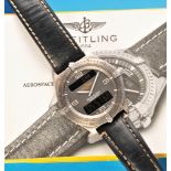 Breitling Aerospace wristwatch with manual, titanium case
with rotating bezel