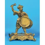 Small cast iron pocket watch stand
in the shape of a drummer 