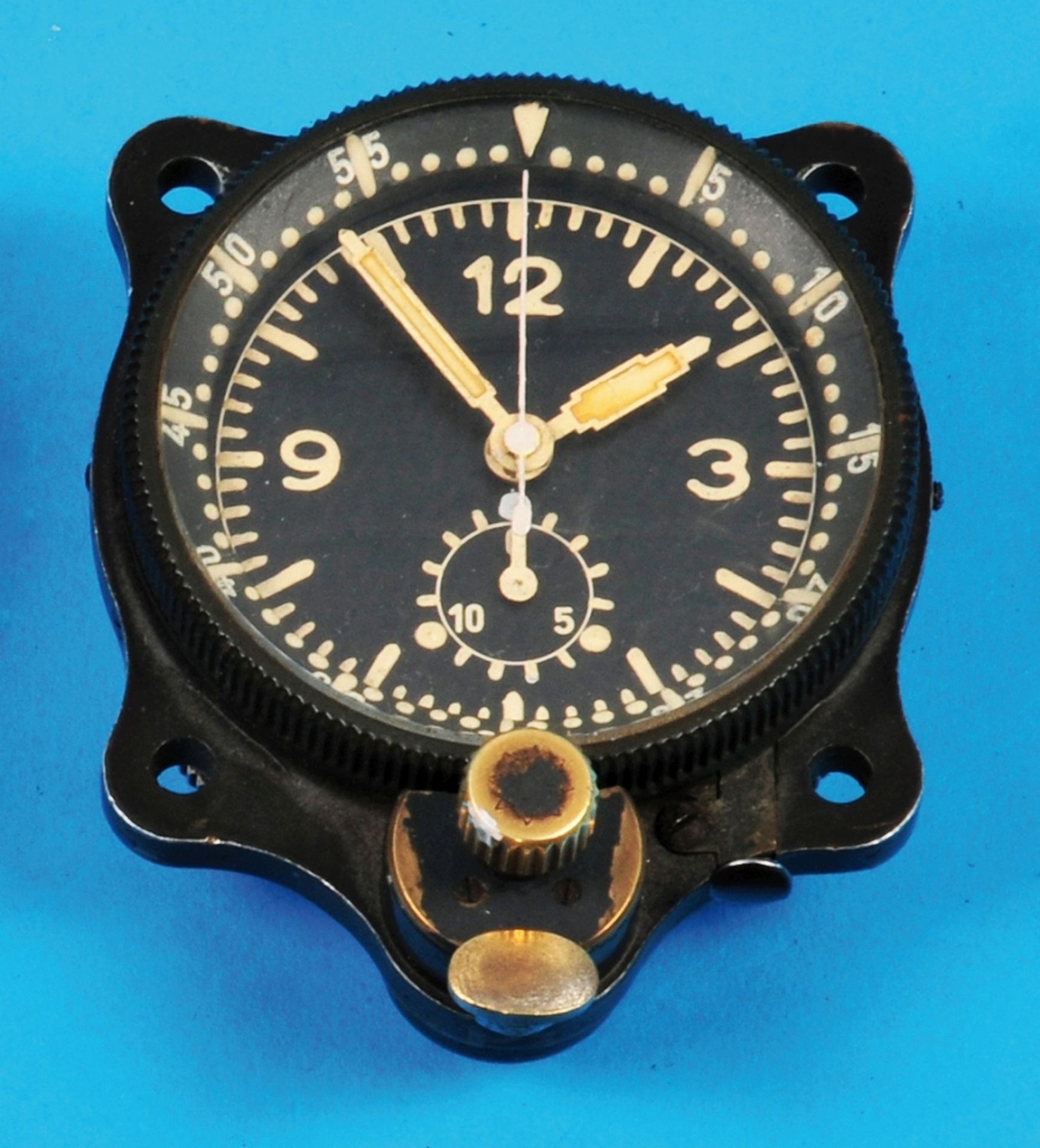 Junghans on-board clock, J30BZ, production period 1932-1945, mostly supplied to the Bayerische Flugz