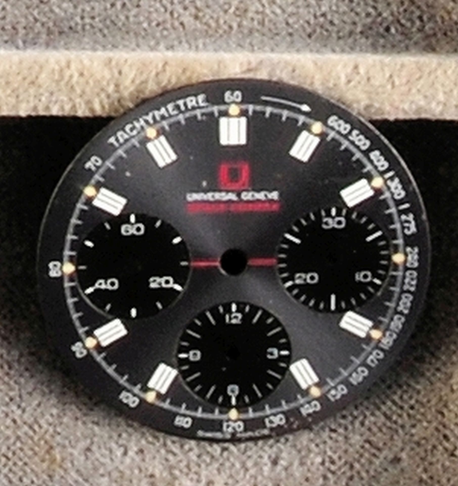 Universal Space Compax Wristwatch Chronograph Dial, 