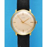 Junghans Automatic, gold-plated wristwatch with steel pressure back, cal. J83/E, 1950s, 