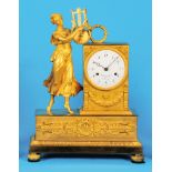 French pendulum with ¾-hour strike on 2 bells.
bells, signed Courvoisier & Co. on dial,