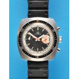 Dugena Vintage wristwatch chronograph with rotating bezel and 30-minute counter, 