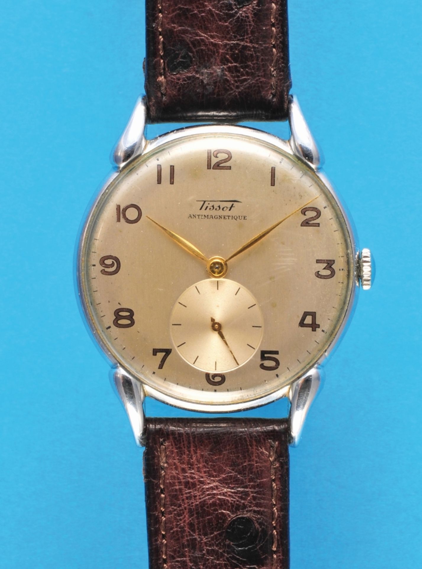 Tissot Vintage Antimagnetique wristwatch with small seconds and steel pressure back, reference 6282-