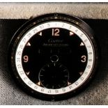 Cartier - Jaeger-LeCoultre "Triple-Date" dial, black dial 