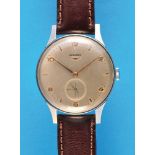 Longines "Jumbo" wristwatch with small seconds, reference 4915.16, cal. 12.68Z, 1950s, 