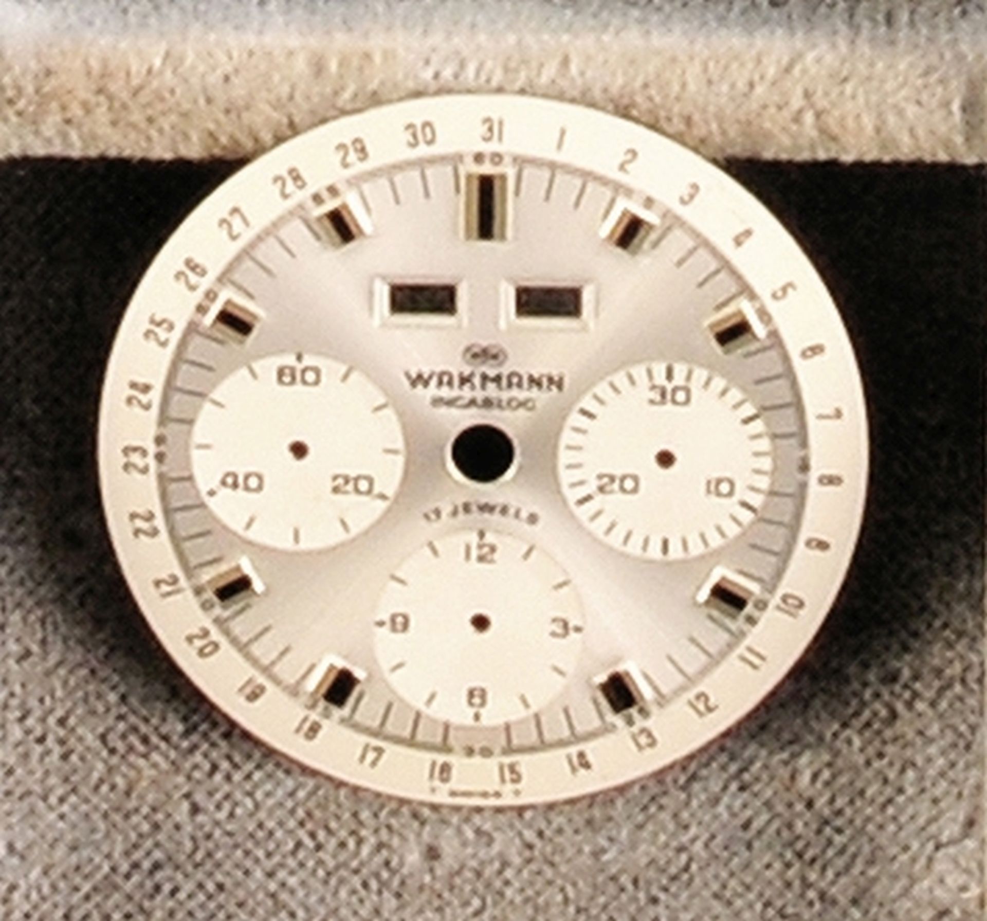 Wakmann chronograph dial for cal. Valjoux 72, 