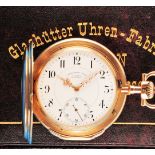 Watch factory Union Glashütte in Saxony, 1A quality, no. 55111, very large gold pocket watch with ju