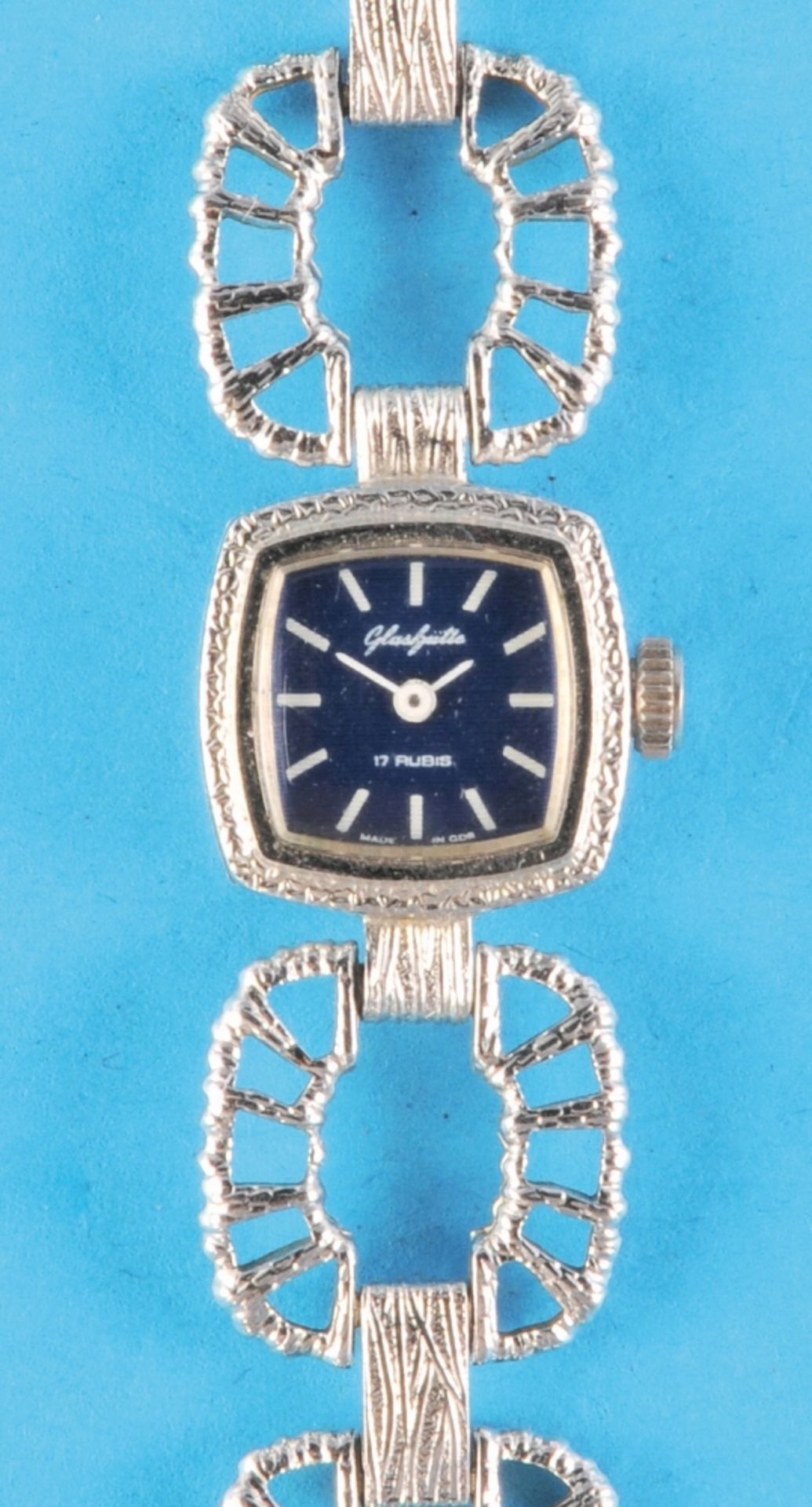 GUB Glashütte, ladies' jewellery wristwatch with integrated strap, cal. GUB 9-20, 