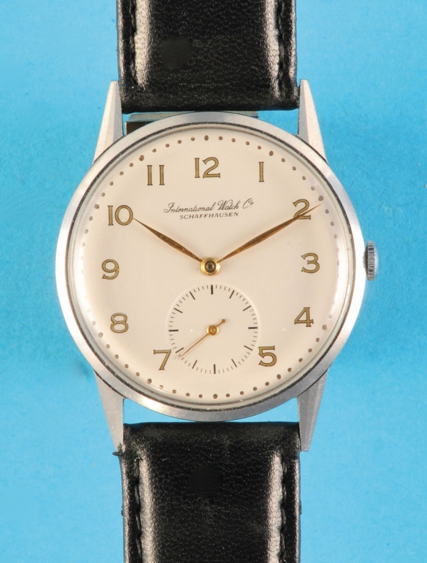 IWC, International Watch Co., Schaffhausen, wristwatch with small seconds, cal. 83, 12lig., ca.1942,