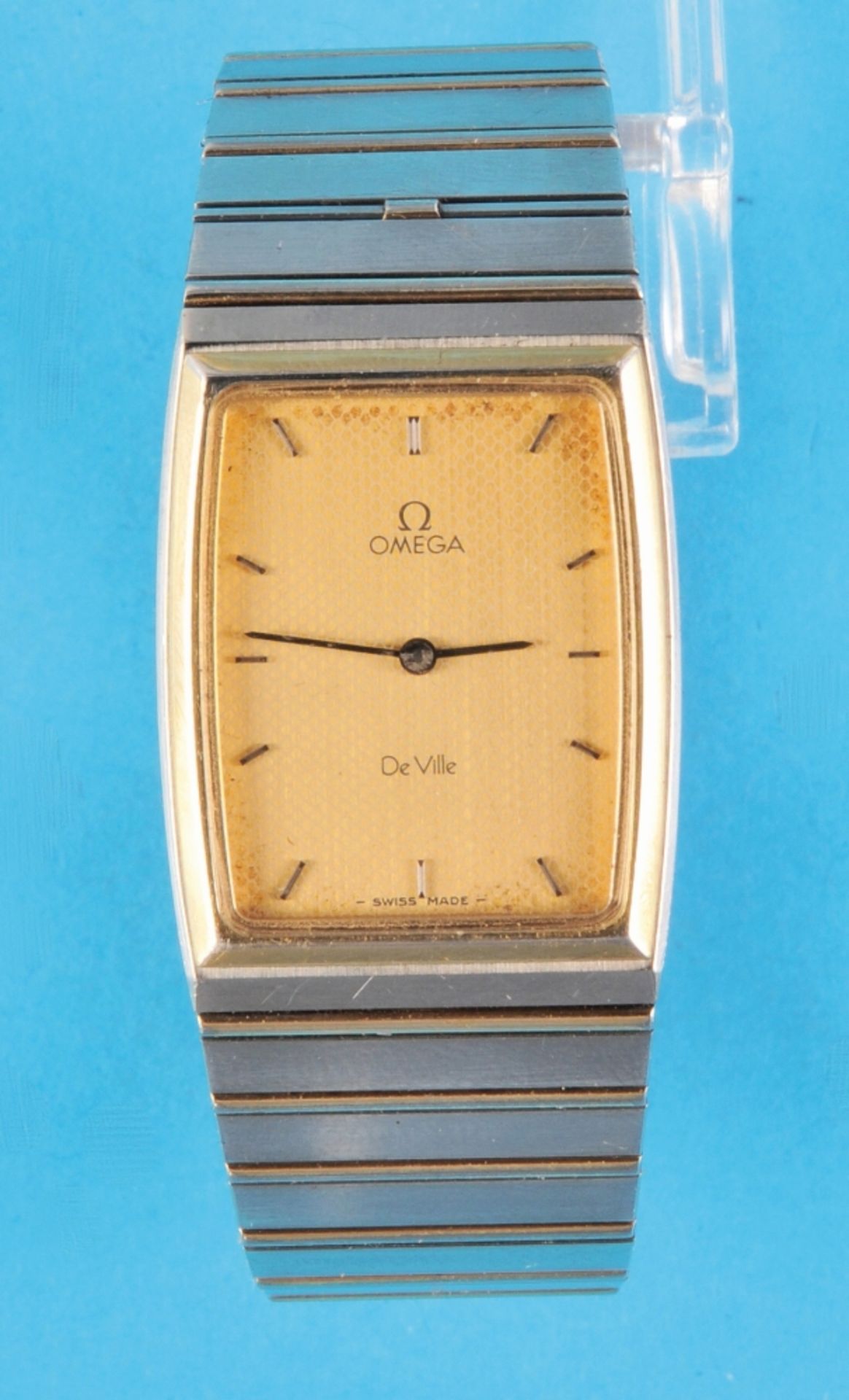 Rectangular Omega de Ville Quartz wristwatch, reference 1365, cal. 1010, circa 1980