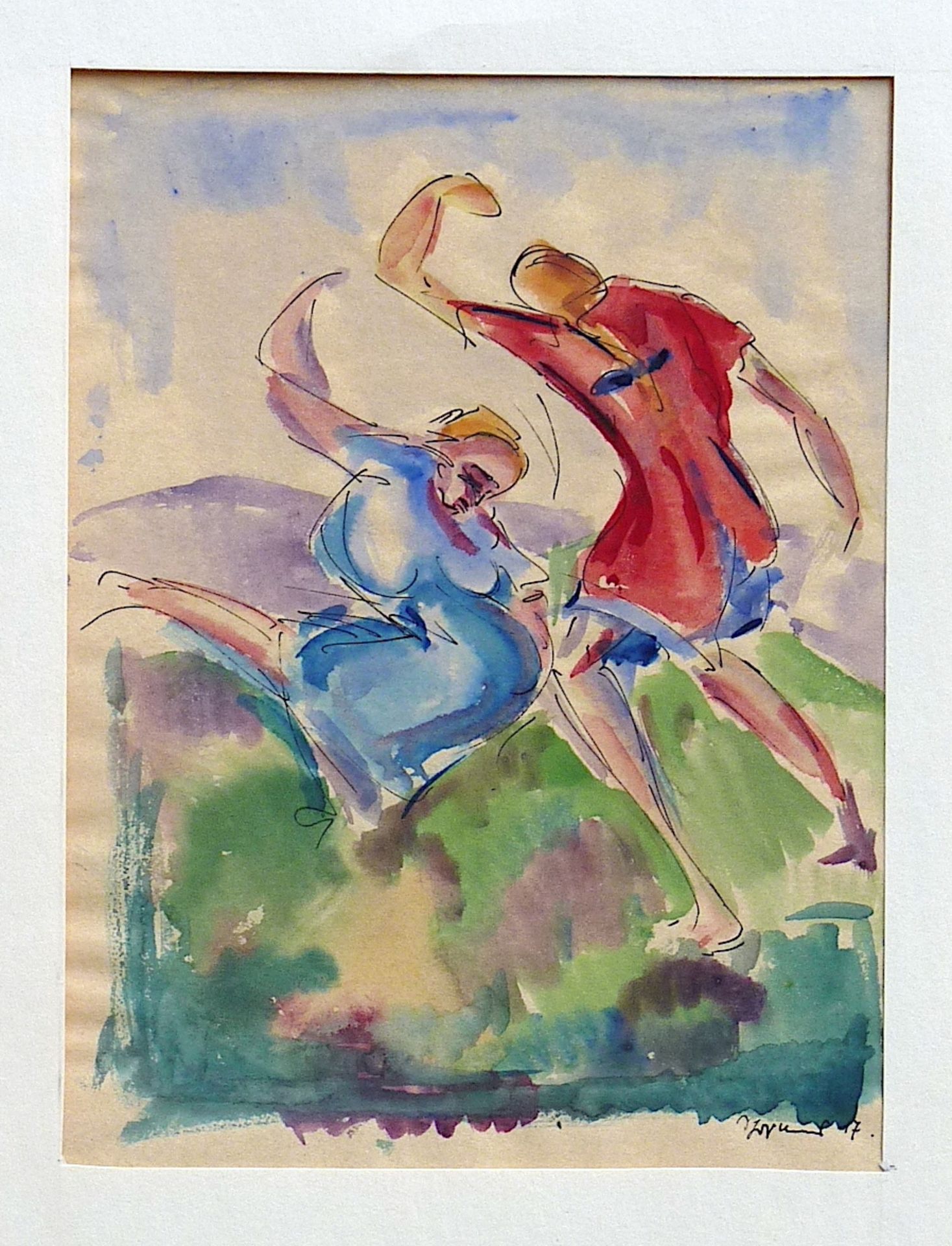 SCHWIMMER, MAX: „Tanzende“, 1917