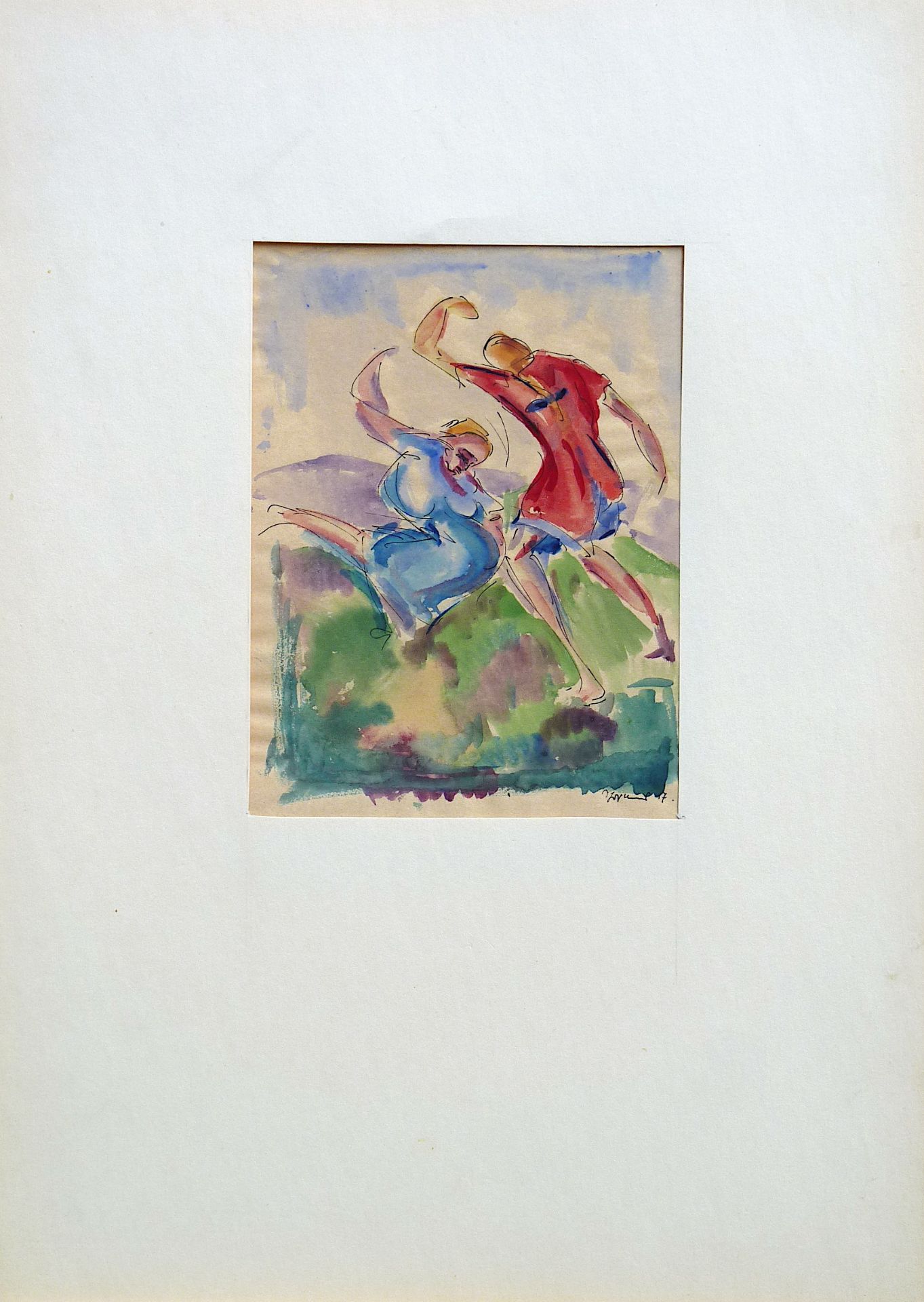 SCHWIMMER, MAX: „Tanzende“, 1917 - Bild 2 aus 2