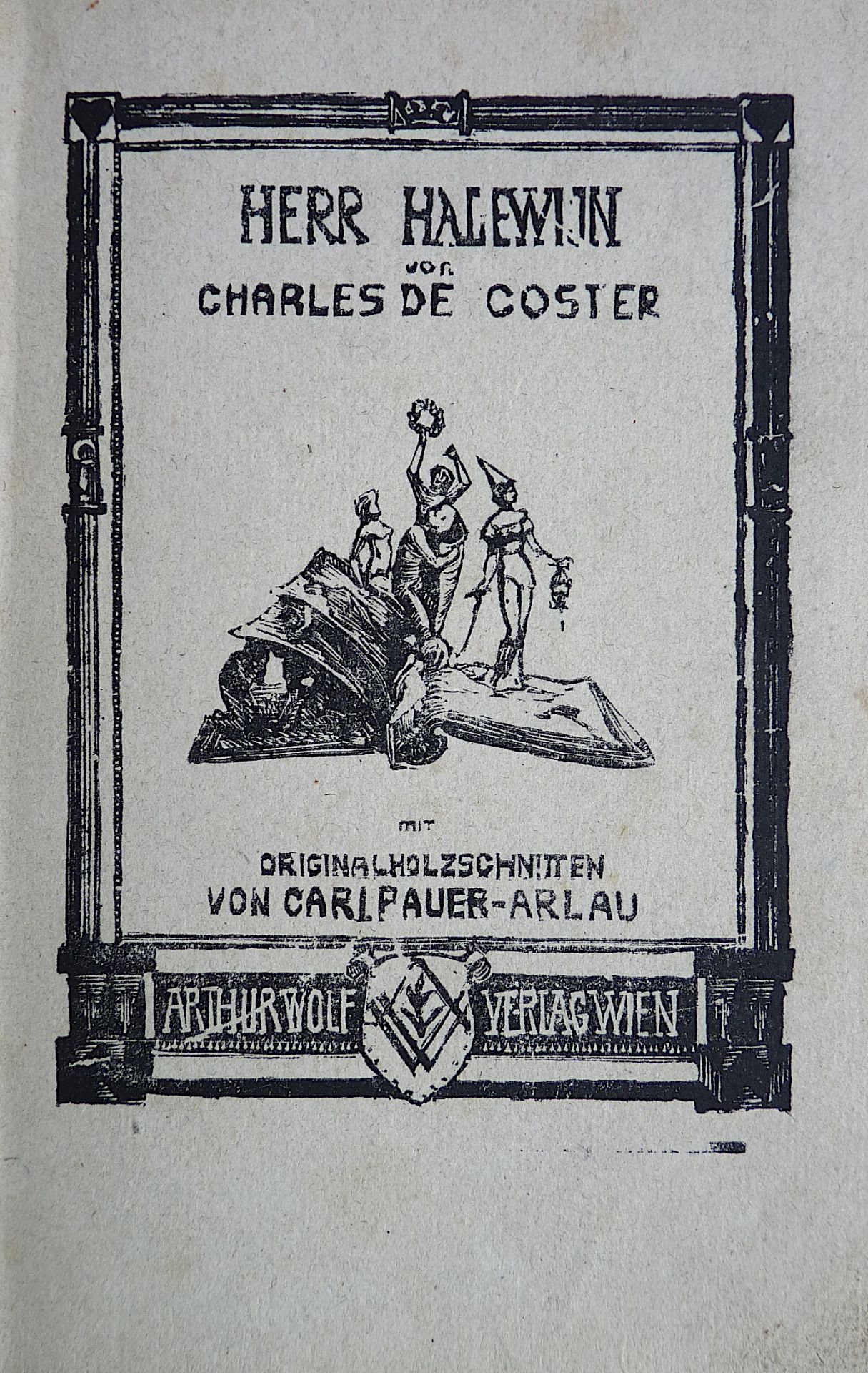 PAUER-ARLAU, CARL: "Herr Halewin", 1921 - Image 2 of 2
