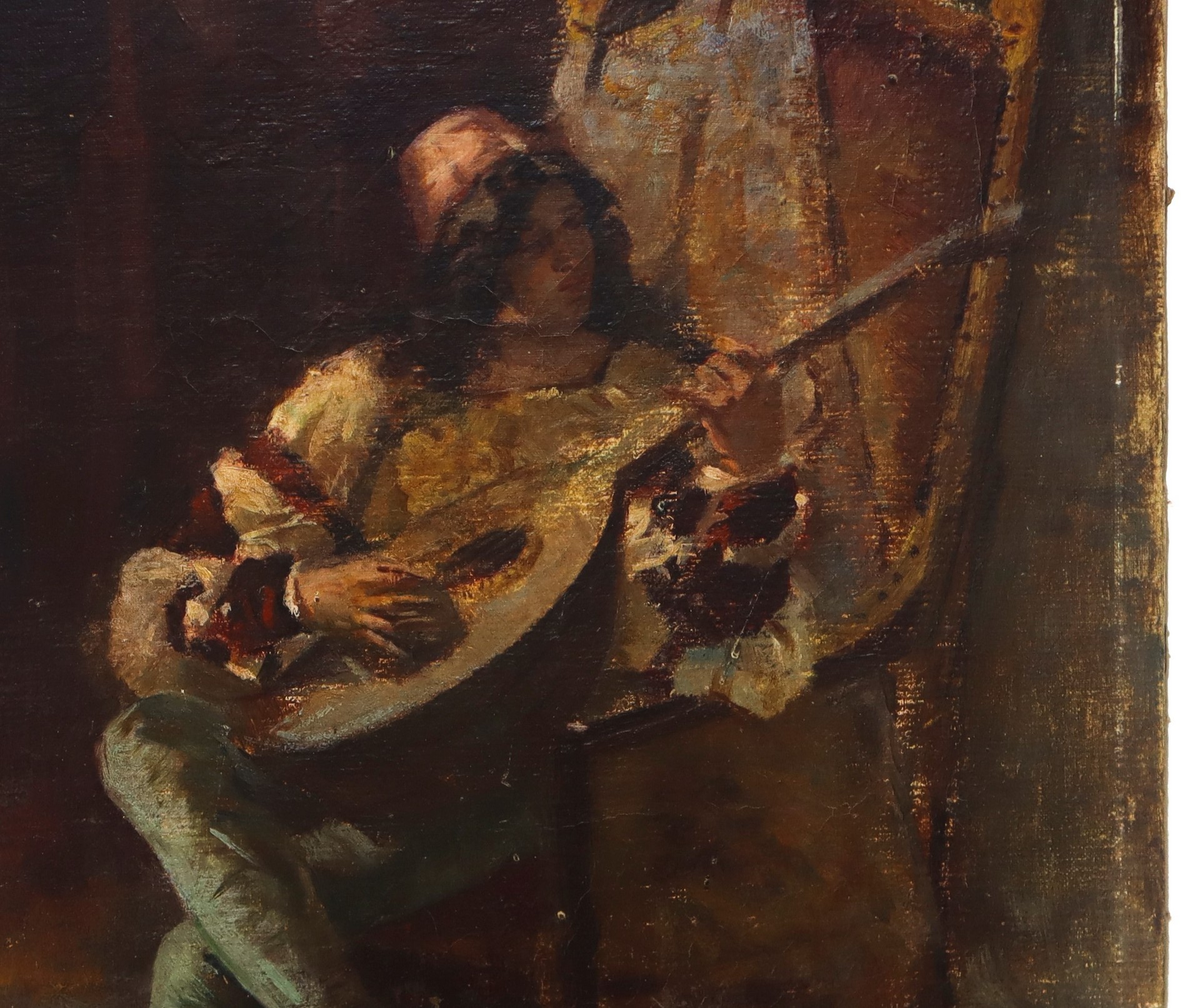 Lute player, Late 19th century - Image 2 of 3