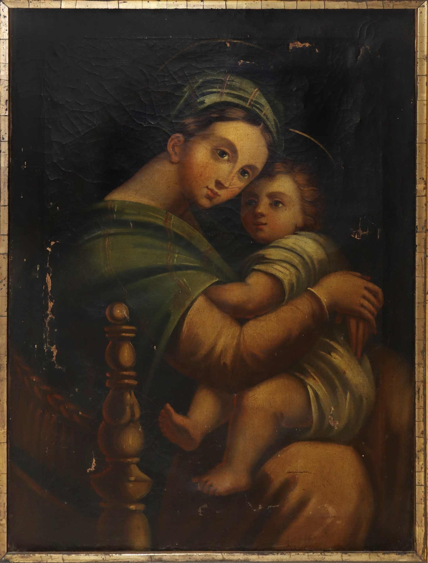 Madonna della Seggiola with Child Jesus, by Raphael, Italy, late 19th century - Image 2 of 5