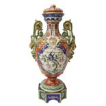 Capodimonte - Porcelain poutiche vase, 19th/20th Century