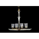 Barovier e Toso (attribuito a) - Deco chandelier with 4 lights in Murano glass, 30s