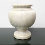 White marble vase, Early 20th century