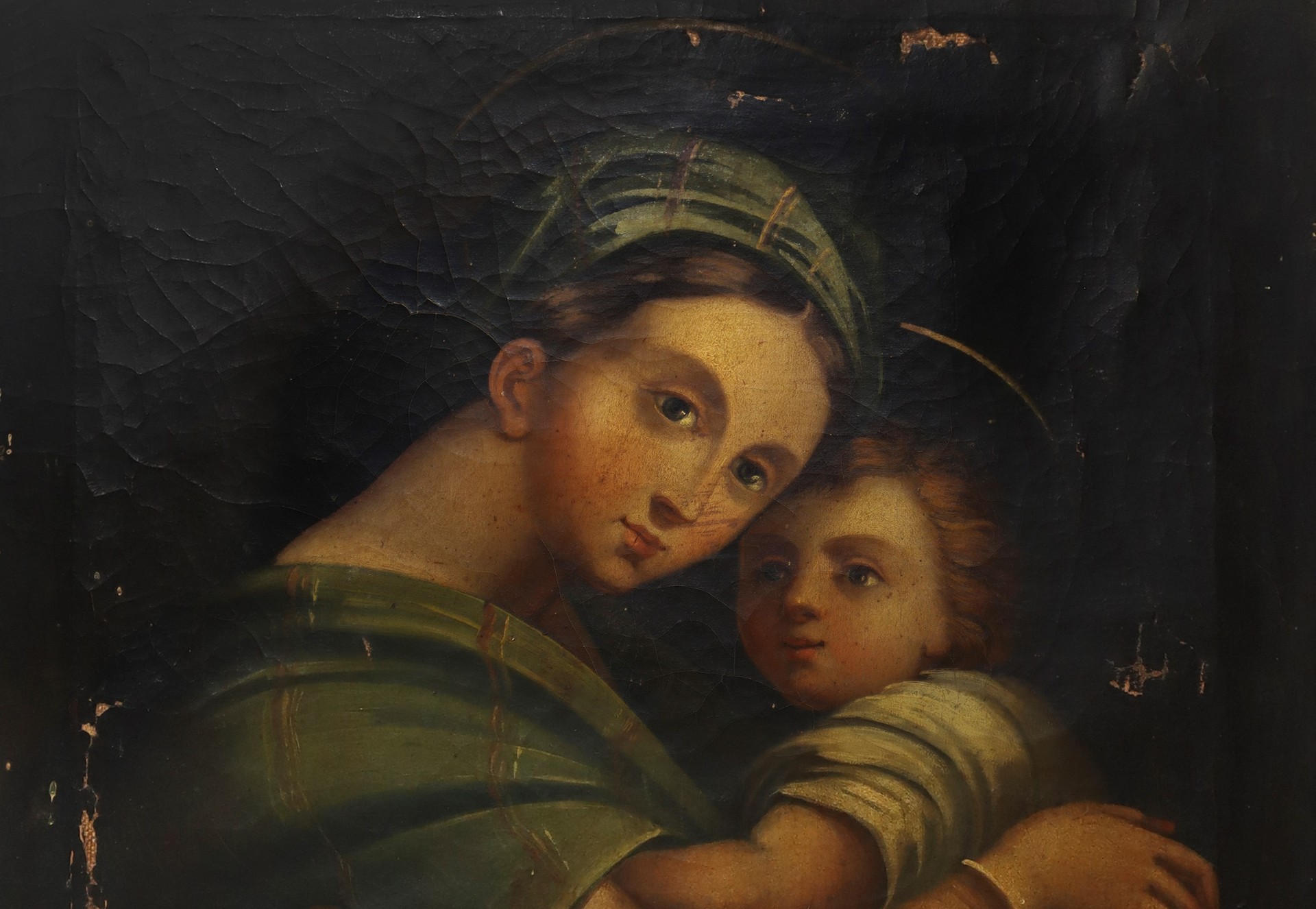 Madonna della Seggiola with Child Jesus, by Raphael, Italy, late 19th century - Image 3 of 5