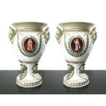 Pair of Justinian vases, Nineteenth century