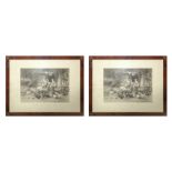 Pair of lithographs, Le Poulailler and Grande Representation