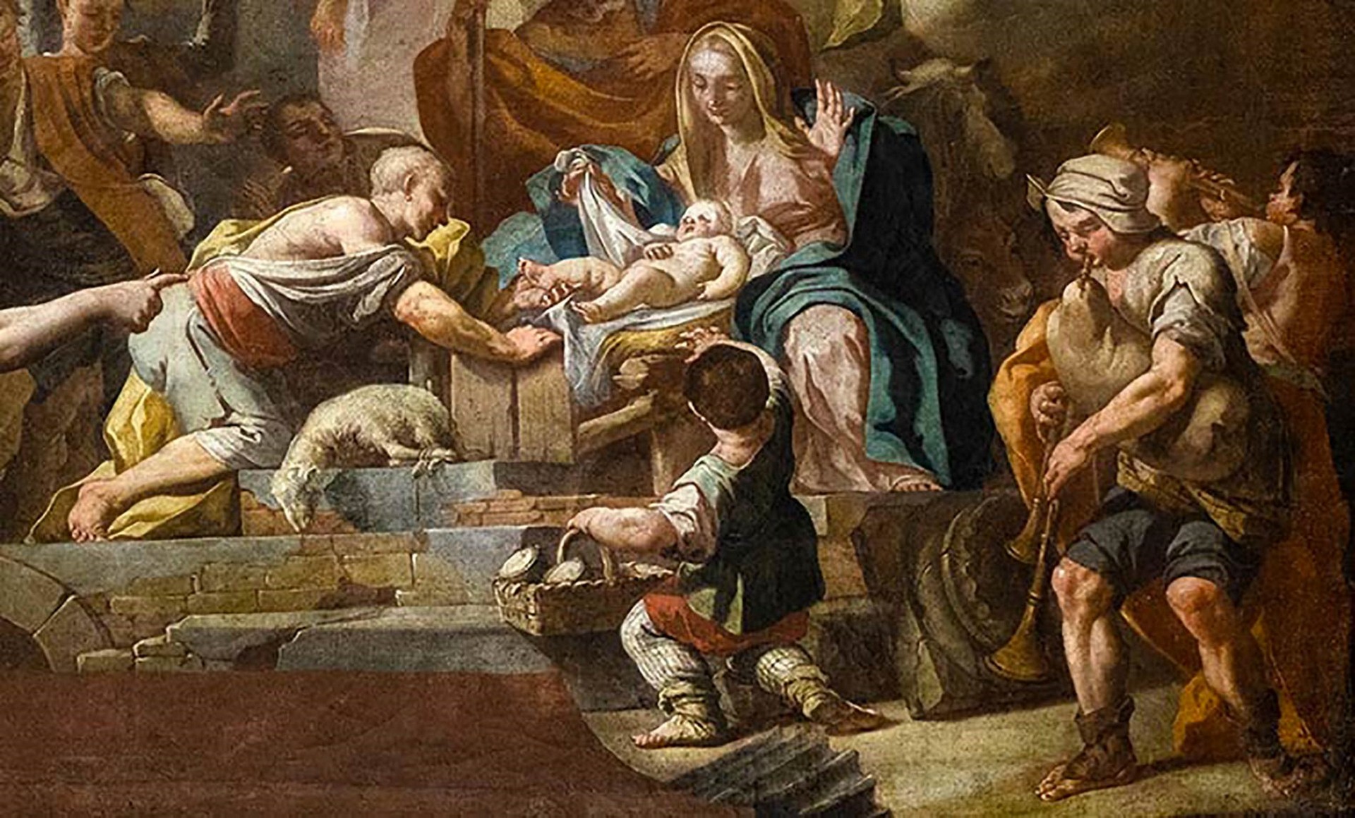 Alessio D'Elia (attribuito_a) (San Cipriano Picentino 1718-1770) - Adoration of the Shepherds - Image 2 of 3