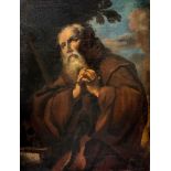 Francesco Fracanzano (attribuito a) (Monopoli 1612-Napoli 1656) - Saint Francis of Paola in prayer