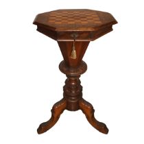 Hexagonal work table, nineteenth century