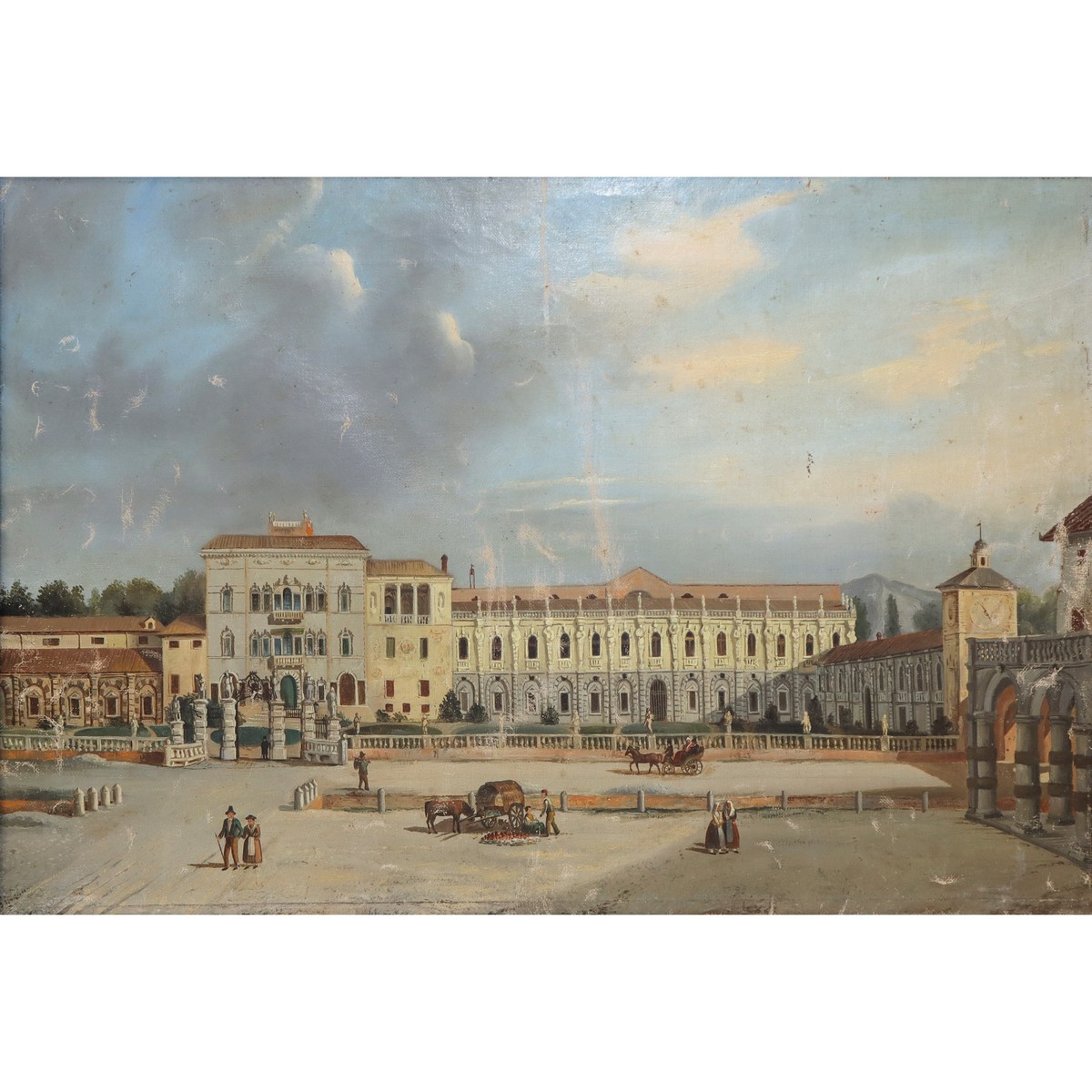 Elevation of Villa Contarini - Camerini in Piazzola sul Brenta (Padua), nineteenth century - Image 2 of 4