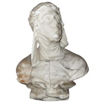 Joan of Arc, White marble statue, 18th century