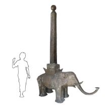 Tano e Nino Brancato (Floridia) - Bronze elephant, coat of arms of Catania, 1970