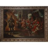 Historical subject with Kings and characters, 18th century