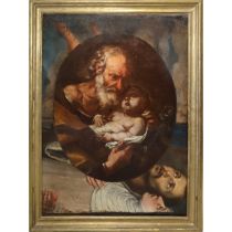 St. Joseph with Child, 17th century painter