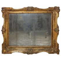Tray mirror in gilded wood, nineteenth century
