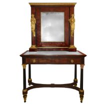 Console cabinet with mirror, Directory, End of the 18th/19th century.