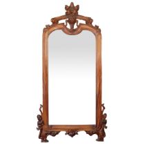 Liberty walnut wood mirror, Early 20th century