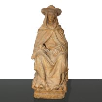 Pope Boniface, terracotta sculpture, 19th century