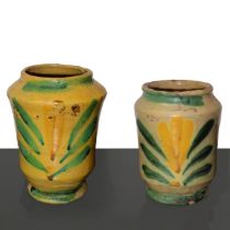 N. 2 Caltagirone jars, Late 19th century