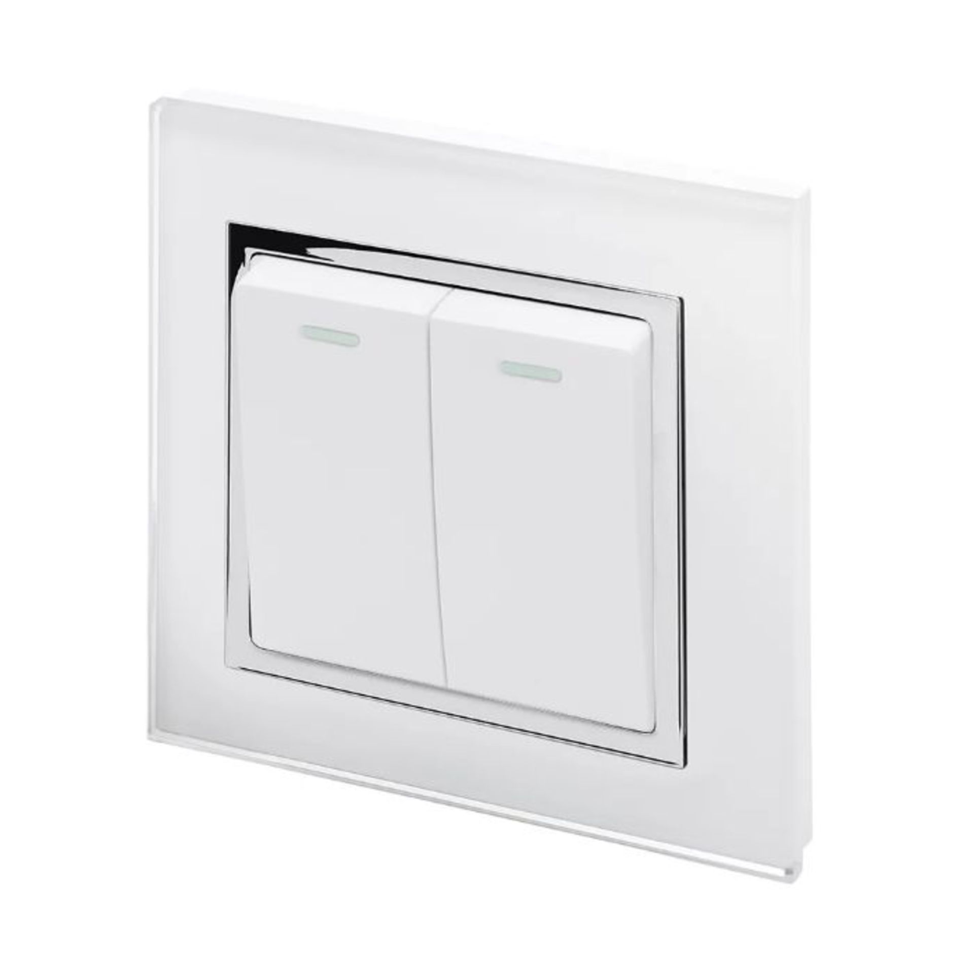 Symple Stuff, Granados Wall Mounted Light Switch (WHITE) (3.8cm H X 8.8cm W X 8.6cm D) - RRP £15.