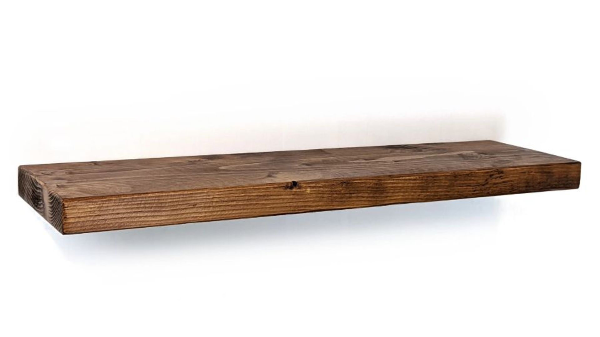 Union Rustic, Handmade Wooden Floating Shelf 170mm 7" (MEDIUM OAK) - RRP £65.99 (JDER2697 - 28422/