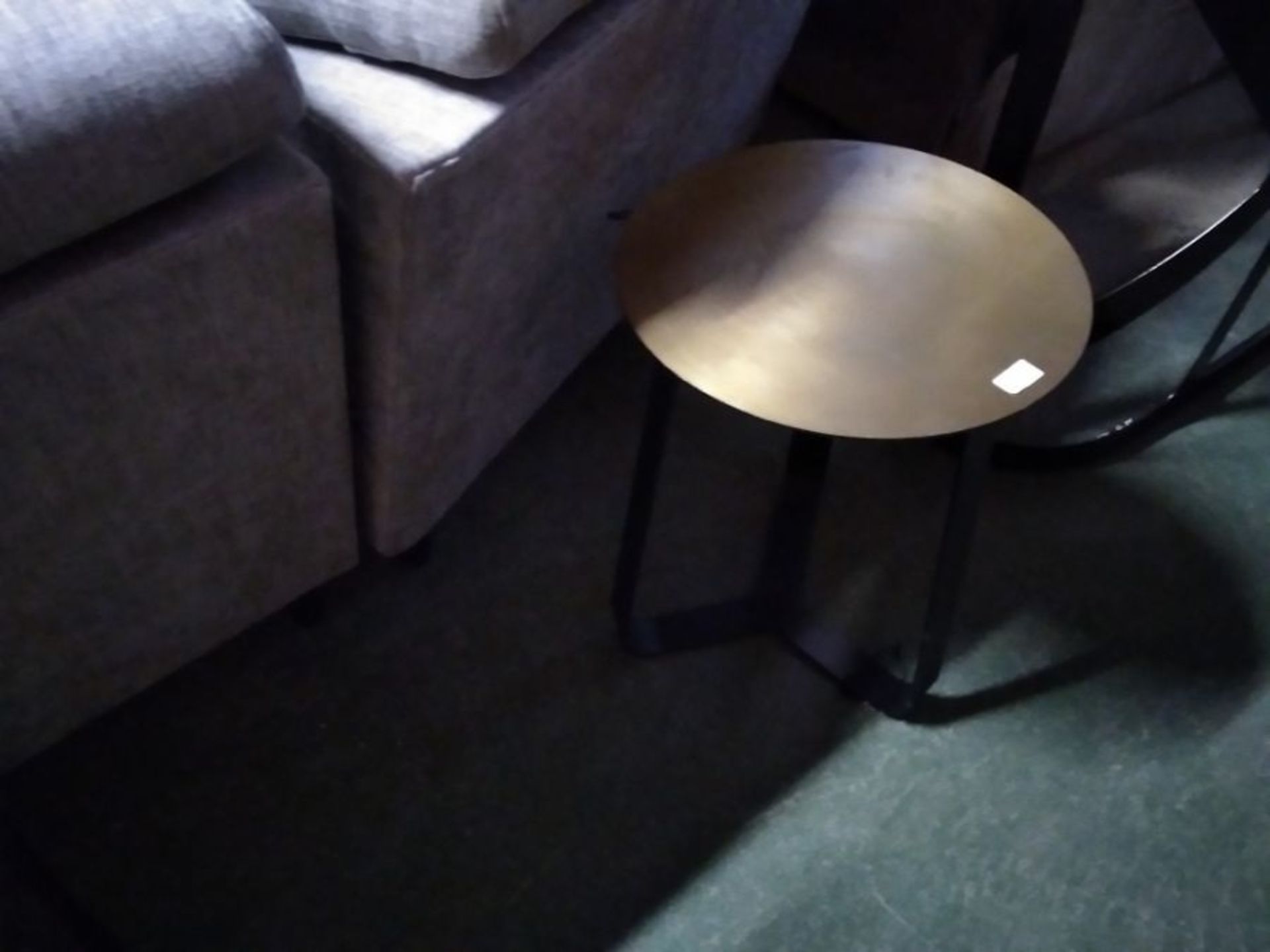 EX DISPLAY Bloomsbury Shiny Brass Side Table (459/7 -703266)(MARKED)