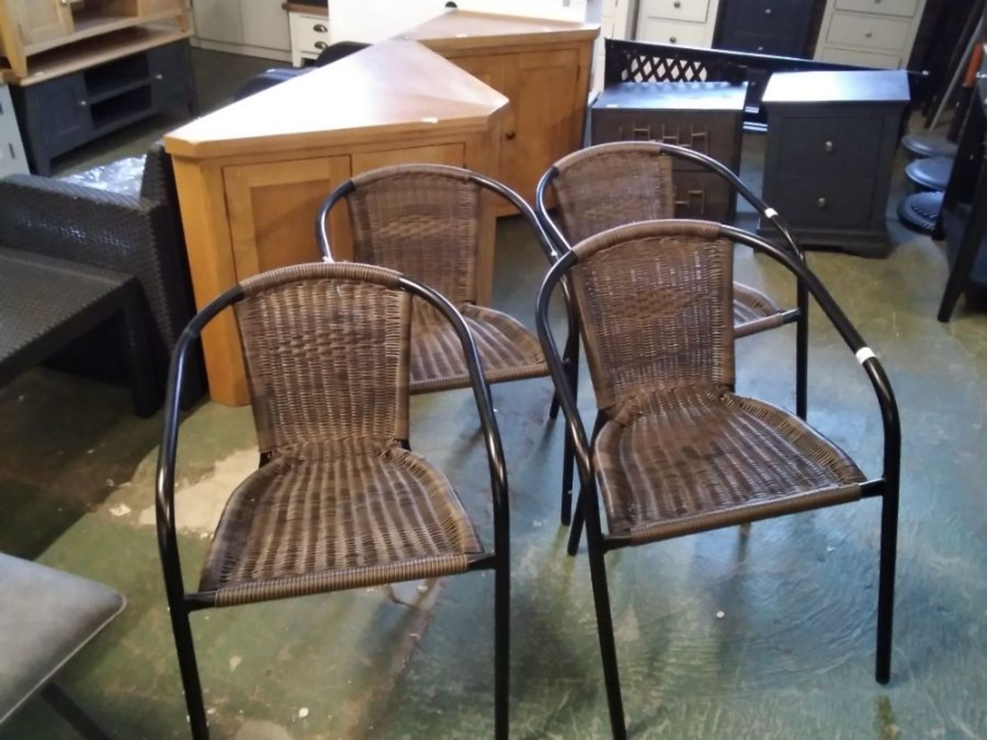 SET OF 4 I KEY GARDEN CHAIRS (28670/12-27687/13)