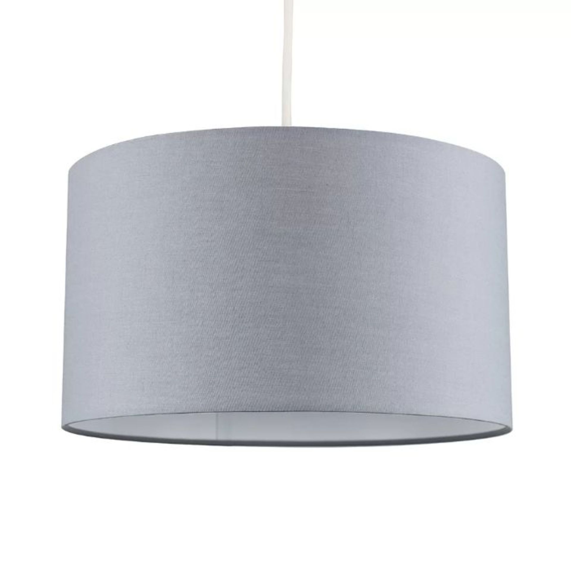 17 Stories, Set of 2 Textured Cotton 30cm Pendant Lightshades (GREY FINISH) - RRP £32.99 (FTCL2555 -