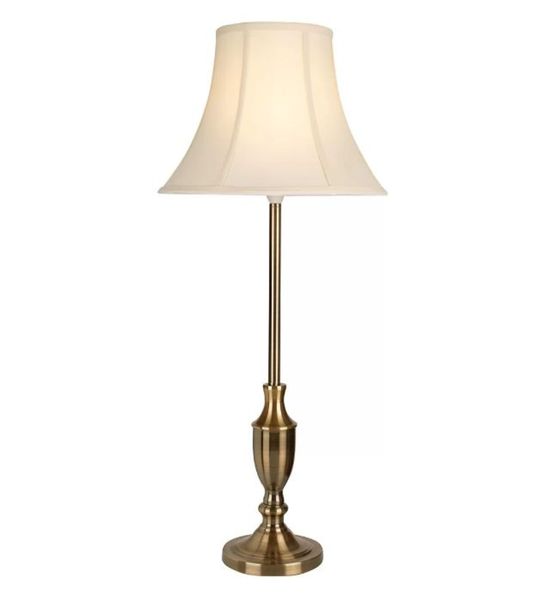 ClassicLiving, Waterloo 84cm Table Lamp (ANTIQUE BRASS & BEIGE SHADE) - RRP £76.99 (TLIG1158 -